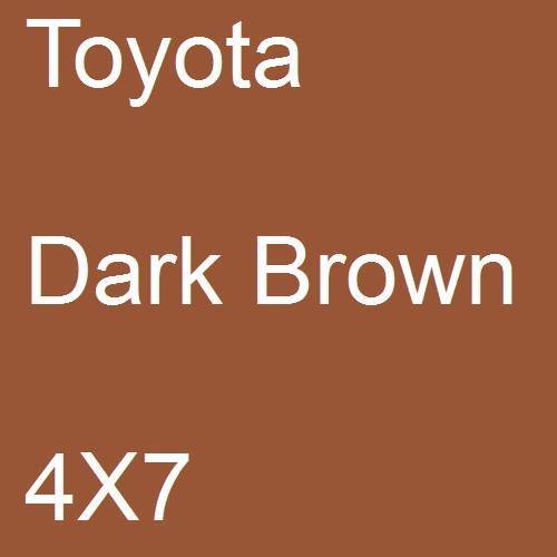 Toyota, Dark Brown, 4X7.